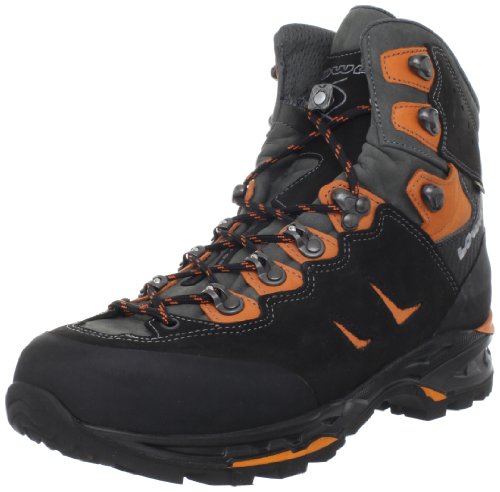 Lowa Men's Camino GTX FreeFlex Hiking Boot,Black/Orange,9.5 M US