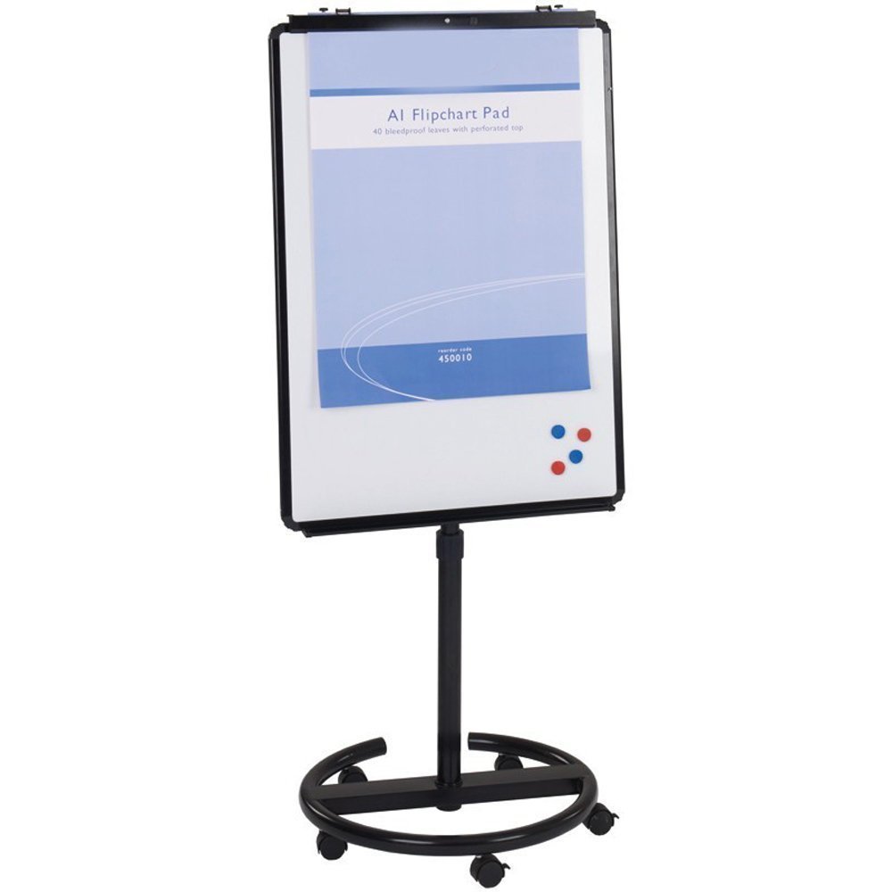 VIZPRO ECO Mobile Whiteboard/flipchart Easel 700 X 1000 mm