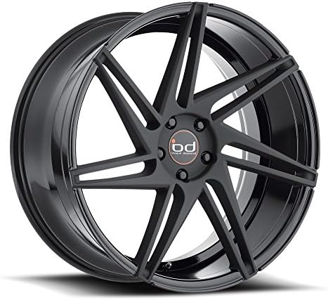 22" Staggered Blaque Diamond BD-1 Gloss Black Matte Black Face Wheels &amp; Tire Package | LEXANI FORGIATO ASANTI GIOVANNA AUDI MERCEDEZ INFINITY
