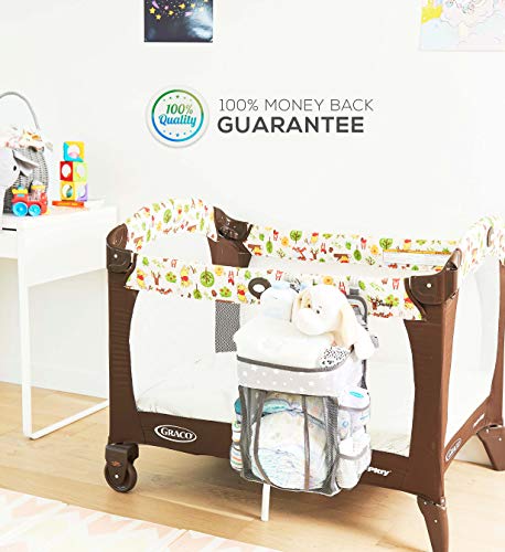 image for XdeModa Hanging Diaper Caddy | Nursery Organizer & Baby Organization S