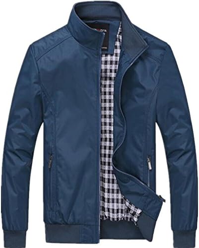 Jackdaine Men's Casual Jacket Slim Short Section of Large Size Jacket