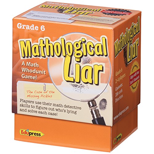 Edupress Mathological Liar Game, Grade 6 (EP63399)