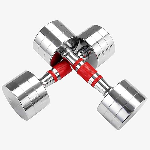 WSC Mancuernas de galvanoplastia, Fitness Home One Material de ...