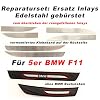 Instaplijsten Inlays voor 5er F10 & F11 roestvrij staal Stijl: Blank Edel