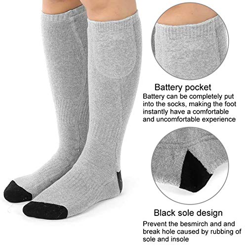 Verwarmde sokken, elektrisch, oplaadbaar, thermosokken, in de winter, warme sokken, kamperen, wandelen, skiën, jacht… - Image 6