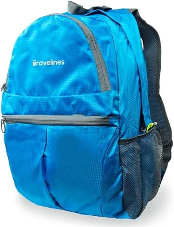 travel blue folding rucksack