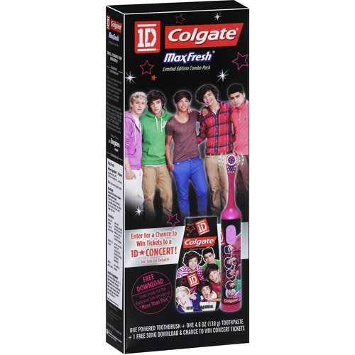 1D Colgate Maxfresh One Direction Limited Edition with Powered Toothbrush and Toothpaste