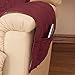Deluxe Microfiber Recliner Chair Cover by OakRidge, Burgundy