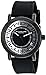 Stuhrling Original Men's 830.03 Symphony Quartz Tranparent Floating Dial Black Rubber Strap Watch