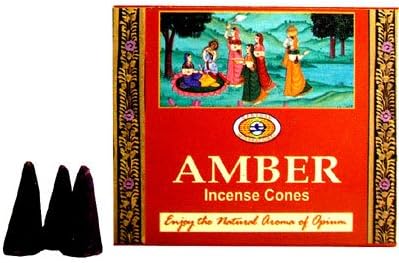 Amber Darshan Incense Cones-Indian incense