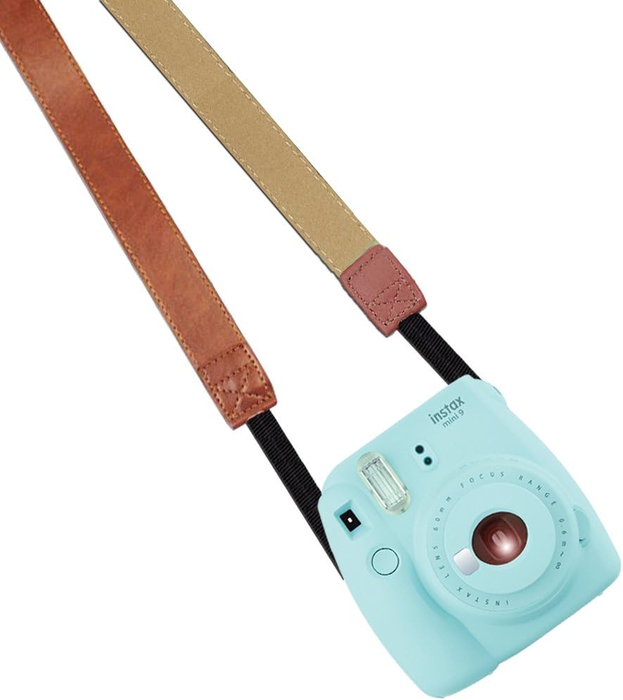 Katia Camera Neck Shoulder Strap Belt for Nikon/Canon/Sony/Olympus/Pentax/Mini 9 / Mini 8 / Mini 7s / Mini 25 / Mini 50s / Mini 90 / DC/Fujifilm Polaroid Instax Camera(Brown)