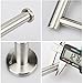 HOMEIDEAS Toilet Paper Roll Holder SUS304 Stainless Steel Bathroom Tissue Paper Holder Wall Mount, Brushed Finish