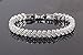 Cyntan Elegant Silver Rhinestone Stretch Bracelet for Women Girls Wedding Bridal Bracelet 17Cm
