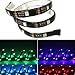 Tingkam Multi-colour RGB 50cm(19.7in) LED Strip Light PC LED TV Computer Monitor Background Lighting Kit with 1m USB cable Mini Controller