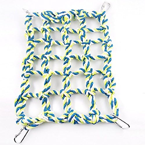 FUNNY365 Small Animal Activity Toy, Rat and Ferret Cotton Rope Net, Pet Bed for Hamster and Parrot