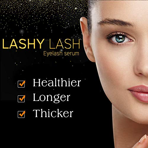 Eyelash growth serum peptide lash natural regrowth enhancing formula for hydrated longer fuller eyelash and thicker eyebrows with pentapeptide-17 Panthenol 10ml/0.33fl oz.
