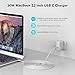 USB C Charger for iPad Pro 2018, MacBook 12 inch 2015, 2016, 2017, Sumsung Chromebook Pro, T ATHINK PD 45W USB C Charger for iPhone XR, XS, X, 8, Samsung Galaxy S9, S8, Any USB C Phone, Laptop, 6.6ft