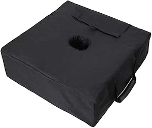 Square Umbrella Base Weight Bag, Umbrella Stand Outdoor Base, Sand Bags Heavy Duty Fits Any Patio Umbrella, Offset, Cantilever, and Any Outdoor Umbrella Stand (Easy Set Up & Install) - Up to 90lbs.