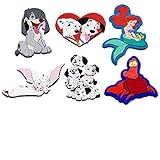 Pack of 6 - Vintage Disney Vinyl Rubber Magnets For Refrigerators, School Lockers, Filing Cabinets, or Anywhere Else You Want To Stick Them, Assorted Characters.