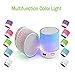 BONBON  Mini Bluetooth Speaker,Wireless Portable Sound Box Subwoofer Speaker with Mic & Colorful LED Light,Support USB/AUX/TF Card/FM Music,White