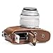 MegaGear MG918 Olympus PEN E-PL8 Ever Ready Leather Camera Case and Strap - Dark Brown