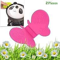 MOSA Butterfly Silicone Hot Pot Holder Anti Scald | Cute Shaped Pinch Mitt With Upgraded Magnet (12x7 cm). Heat Resistance for Griping Hot Oven Plates in The Kitchen. Fridge Magnets for Notes 2 Pieces