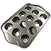 DEVILMAYCARE Removable Bottom Round Mini Muffin Pans 12 Holes Non-stick Cake Mold for Cake Chocolate Egg tart ＆ Others Bake Food