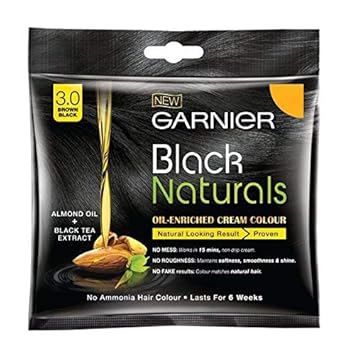Garnier Black Naturals Hair Color, Shade 3, 40g (Pack of 8)