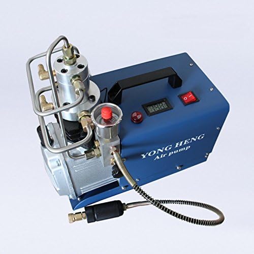 Adjustable Auto-Stop 4500PSI 300 Bar 220V Electric High Pressure PCP Rifle Air Pump Water Cooling Airgun Scuba Air Compressor (YH04SD)