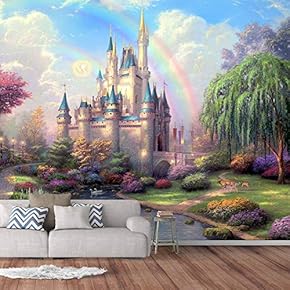 BRAND_NAMEWall Murals for Bedroom Dream Castle Large Removable...