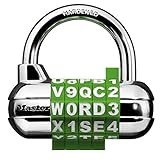 Master Lock 1534D Locker Lock Set Your Own Word Combination Padlock, 1 Pack, Assorted Colors