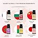 ESSLUX Floral Essential Oils Set, 100% Pure Aromatherapy Oil Gift Set for Diffuser & Massage, Rose, Ylang Ylang, Jasmine, Gardenia, Cherry Blossom, White Tea Oil, 6x10ml (Multicolor)