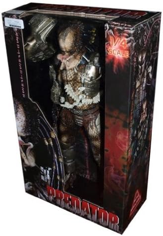 NECA Predator Movie Quarter Scale Action Figure Classic Predator Closed Mouth by Predators