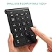 Wireless Numeric Keypad, Jelly Comb Ultra Slim Wireless 22-Key Number Pad Financial Accounting Data Entry for Laptop, PC, Tablet Surface pro and More-Black