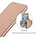iPhone 6 Case, Coocolor Ultra Thin Full Body Coverage Protection Hard Slim iPhone 6 Case with Tempered Glass Screen Protector for Apple iPhone 6 4.7(Rose red)