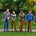 O Scale Model Train Painted Figures 1:48-1:50 Assorted Pose 100 of Pack