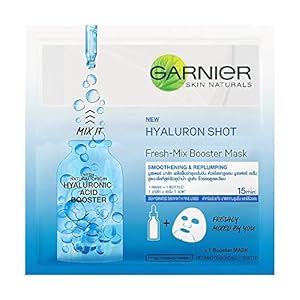 Garnier Skin Naturals, Fresh Mix, Face Serum Sheet Mask (Blue), 33 g