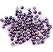 Natural Stone Beads 100pcs 8mm Amethyst Round Genuine Real Stone Beading Loose Gemstone Hole Size 1mm DIY Charm Smooth Beads for Bracelet Necklace Earrings Jewelry Making (Amethyst)