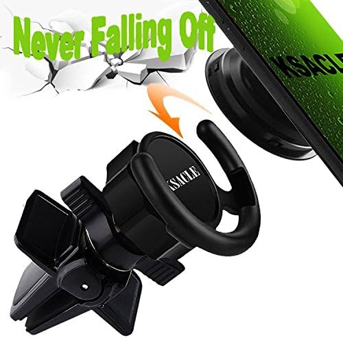 KSACLE Car Mount Clip for Pop Socket Users with Twist Lock Settings Strong Air Vent Pop Out Socket Car Mount - Supports iPhone and Android