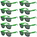 Got Shades Wholesale Bulk Unisex 80's Retro 100% UV Sunglasses for Adults - 10 Pack - w/Flex Hinges