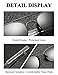 LUDEM Mens Military Aviator Sunglasses Polarized Square 55mm Pilot Bayonet Temples (Silver & Grey, 55)