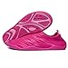 AMAWEI Men Women Water Shoes Barefoot Quick Dry Beach Swim Shoes Sports Aqua Socks for Pool Surf Yoga Sailing Boating Walking Pool Aerobics (40, Rose Red)