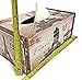 Bellaa Tissue Box Holder Rectangular Vintage Antique Book Paper Napkin Dispenser Home Office Car Top Lid Wooden Refillable Big Fits All Boxes (Paris)