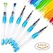 Watercolor Brushes Pens Set for Painting 6 Set of Water Brush Pen Leakproof with Pentel Push Button Watercolor Brush Pens - Flat & Rounded Tips-Travel Water Color Brush …