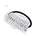 FUMUD 3PcsDesigner Fashion Elastic Rhinestone Hairtie Ponytail Holder Headband Jewelry Accessories for Women Girls Hair Band