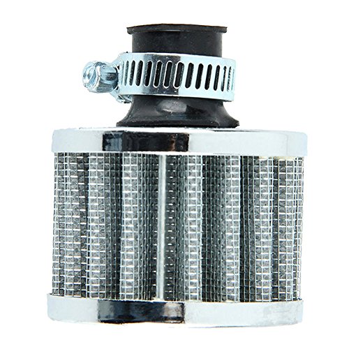 Oda 12mm Car Mini Carbon Fiber Cone Cold Air Intake Filter Universal Car Motor Cone Cold Clean Air Intake Filter Turbo Vent Red