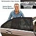 Premium Rear Window Sun Shade Plus Two (2) ShadeSox Universal Fit Car Window Baby Sun Shades! | Universal Baby Sun Shade Travel Kit Bundle (3 Piece) for Cars and SUV's | Travel eBook Included!
