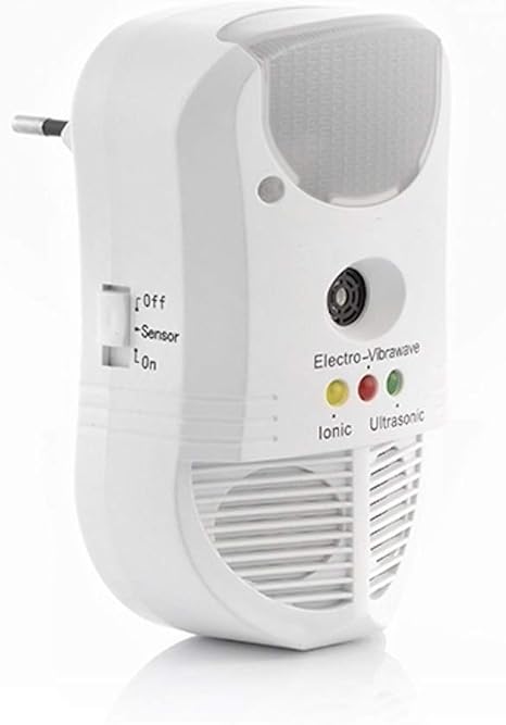 aspectek original repelente ultrasonico antiplagas contra insectos aranas y roedores ahuyentador de ratones y ratas 1 piezas