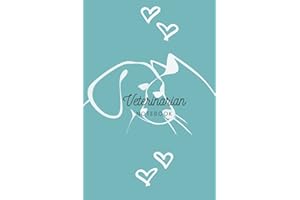 Veterinarian Notebook: Dot Grid Journal with Inspirational Quotes - 6x9 inches - 100 pages