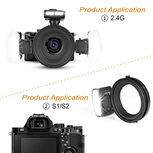 Meike MKMT24S 2.4G Wireless Macro Twin Lite Flash for Sony A9 A7III